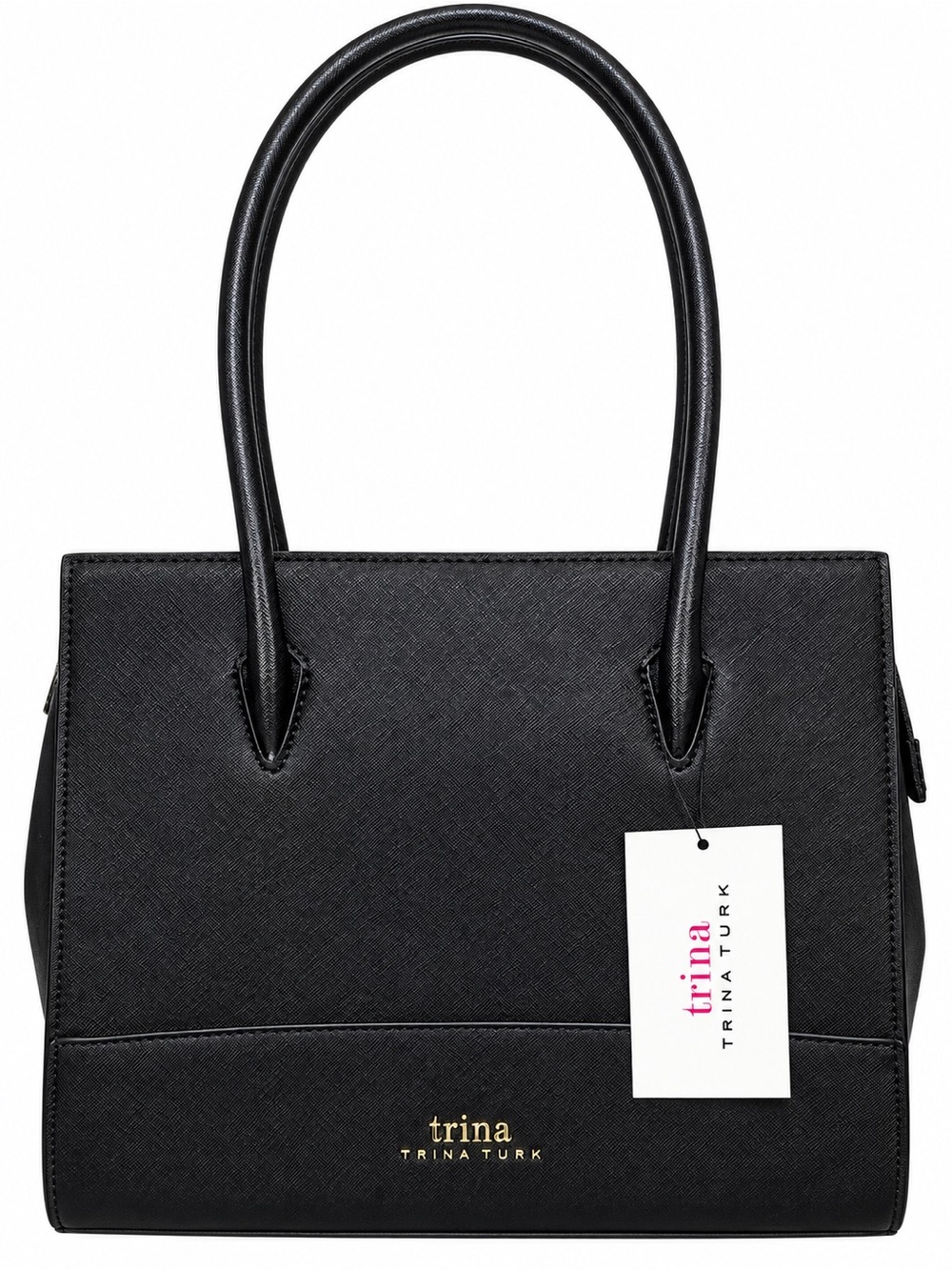 Trina Turk TTT-2001 Black Colorblock Tote Shoulder Strap NWT